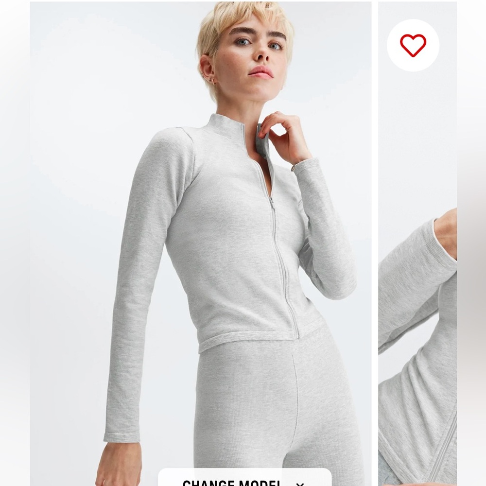 MOVING SALE! Fabletics Cloud Seamless Zip Cardigan
